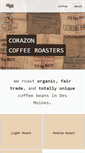 Mobile Screenshot of corazoncoffeeroasters.com